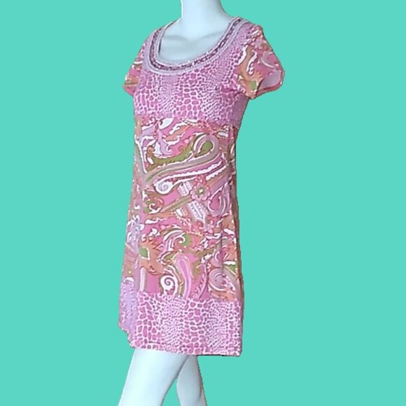 new-NWT ❣ Joyous and free | XS, Bust 26" Pink and Pearls - Picture 1 of 8